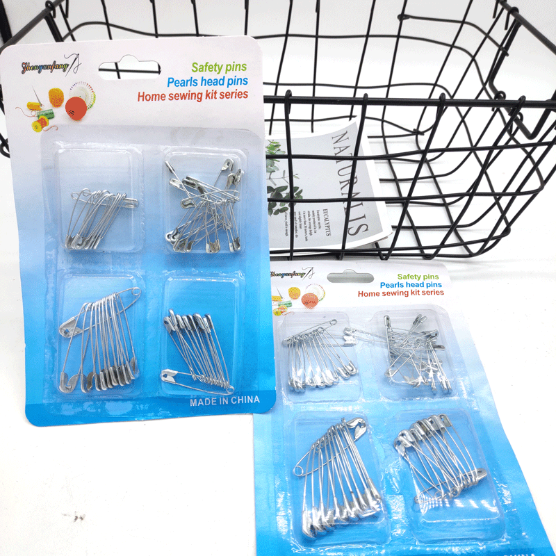 扣針別針鍍鎳多尺寸固定衣服吊牌胸針鎖針保險金屬扣針