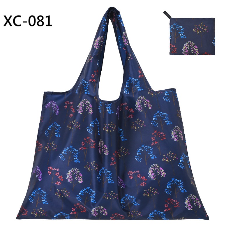 新款大容量折疊購物袋批發現貨環保袋批發折疊袋批發創意便攜印花