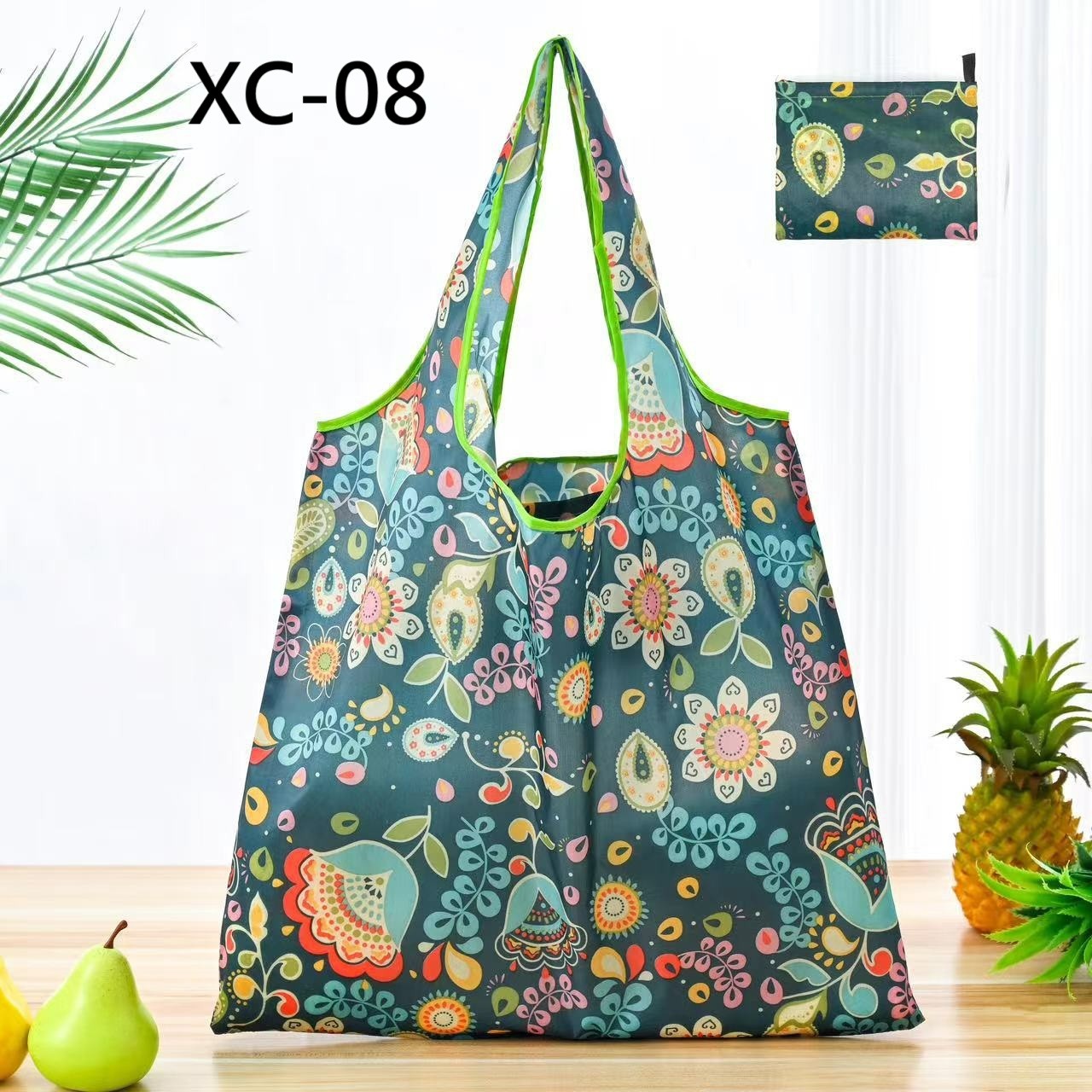 新款大容量折疊購物袋批發現貨環保袋批發折疊袋批發創意便攜印花