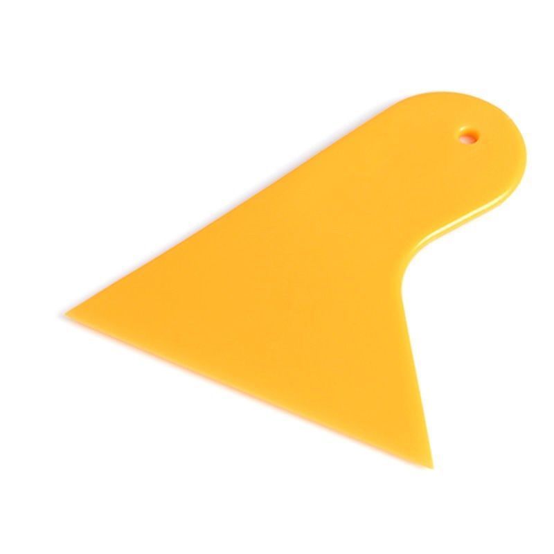 小黄铲批发硬刮板工具汽车贴膜三角刮板塑料小刮刀手帐贴纸防翘边