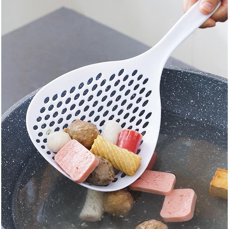 大漏勺过滤网批發家用厨房耐高温捞面长柄沥水面条漏网饺子挖勺捞