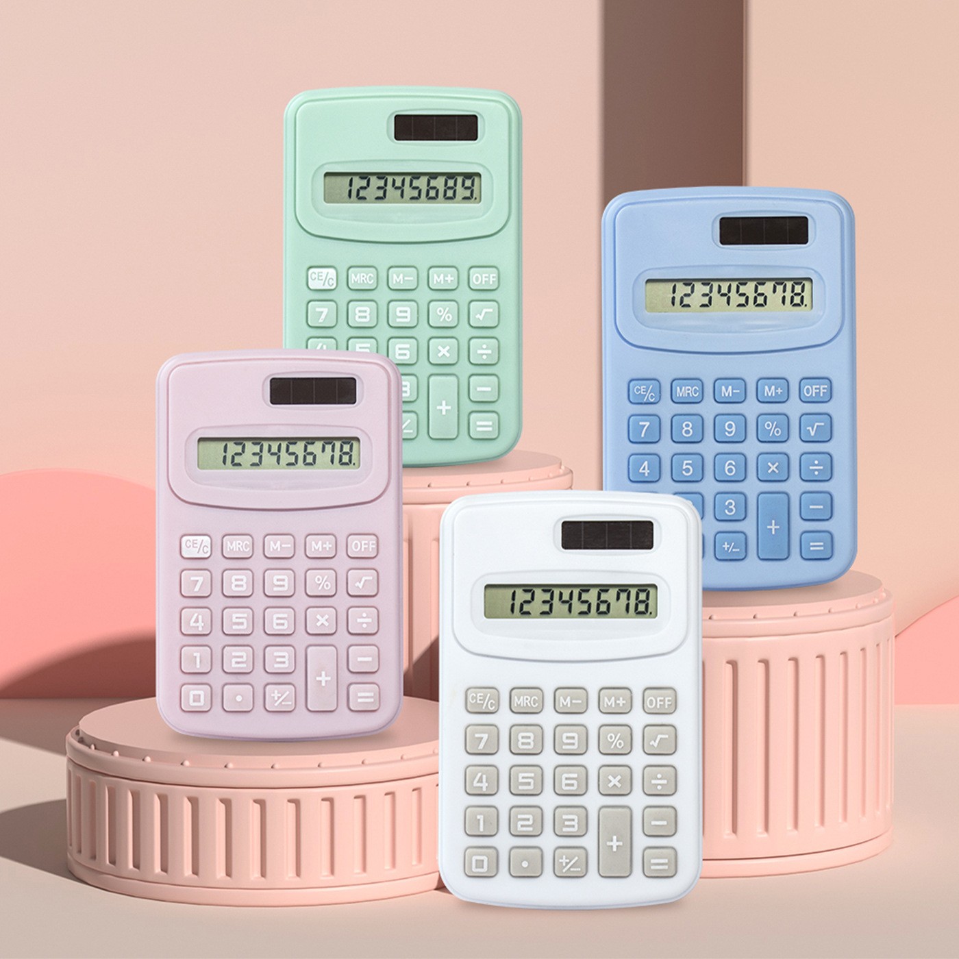 calculator新迷你电子计算器批发高颜值静音太阳能双供